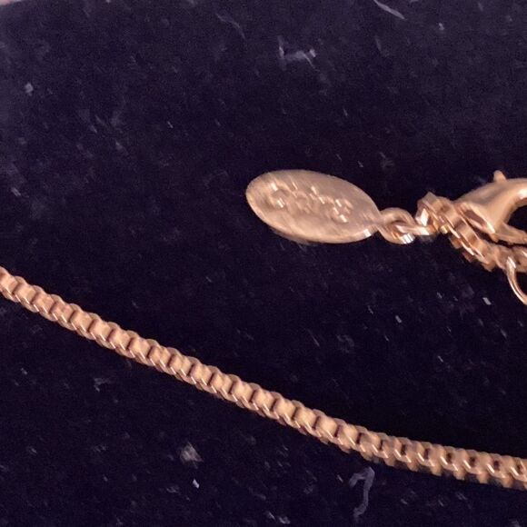 LOGO Brand Goldtone Multi-Color Faceted Crystals Necklace - Picture 3 of 9